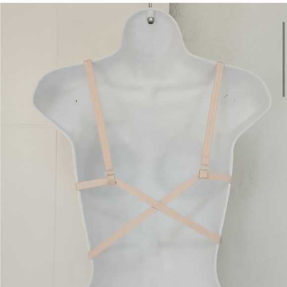 Vintage Warner’s Any Which Way Wire Free Cream Triangle Wrap Bralette 36 A B C - Picture 11 of 13
